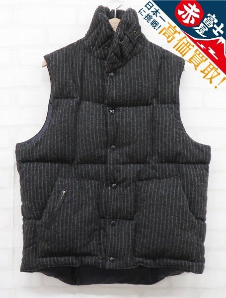 3J5246/エンジニアードガーメンツ ストライプウールダウンベスト Engineered Garments拍卖