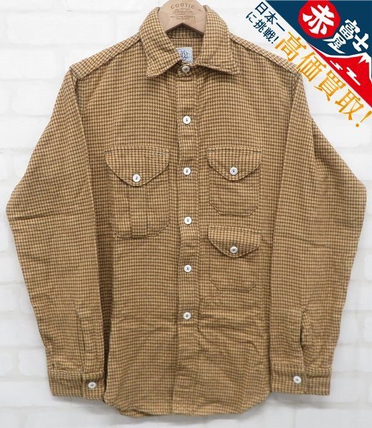 8T7105/POST O'ALLS 千鳥ワークネルシャツ USA製 ポストオーバーオールズ拍卖