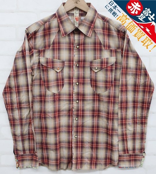 8T7411/PAUL SMITH RED EAR チェックウエスタンシャツ ポールスミス レッドイヤー拍卖