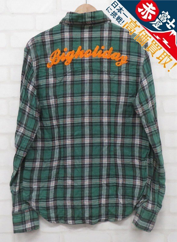 8T6345/TMT チェックウエスタンシャツ ティーエムティー拍卖