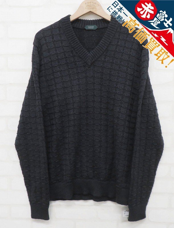 8T6428/ZANONE Vネックウールニット イタリア製 ザノーネ セーター拍卖