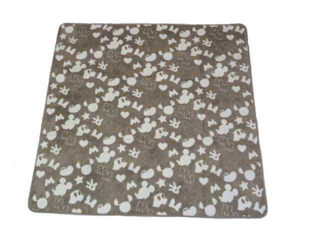 ふわかわ! ミッキーラグ 130x185cm BE 滑り止め ホットカーペットカバー ソフトタッチ 拍卖