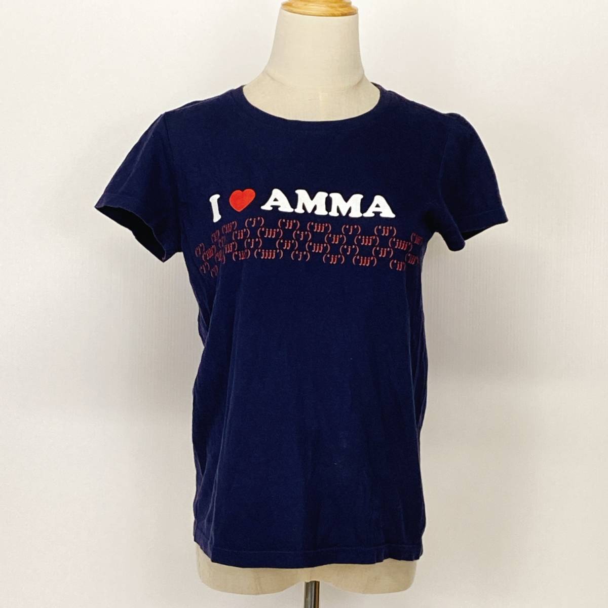 YZ0999 マックスバズ あまちゃん レディース オリジナルTシャツ 半袖 ネイビー プリントシャツ ドラマ 朝ドラ カジュアルスタイル USED古着拍卖