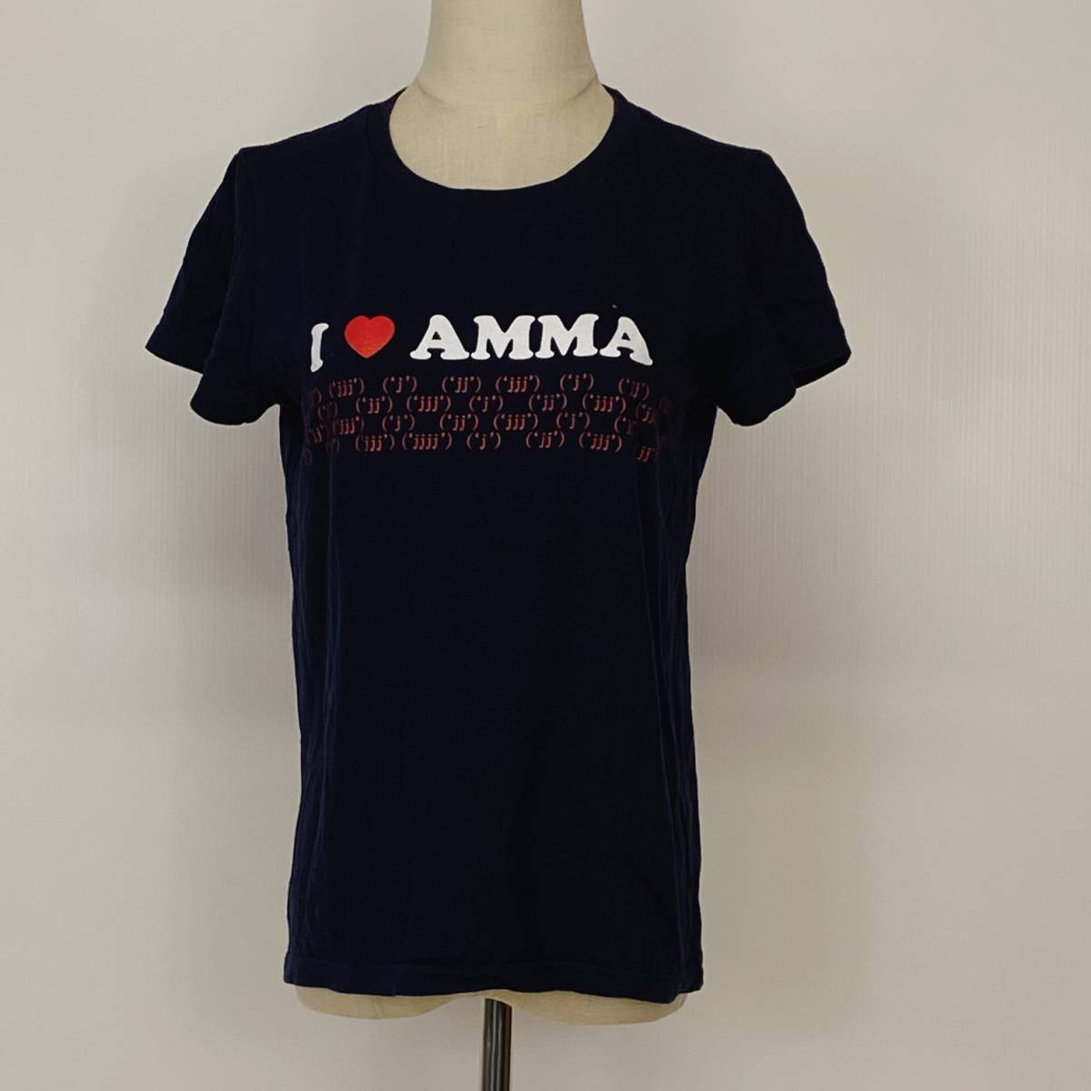 YZ1000 マックスバズ あまちゃん レディース オリジナルTシャツ 半袖 ネイビー プリントシャツ ドラマ 朝ドラ カジュアルスタイル USED古着拍卖