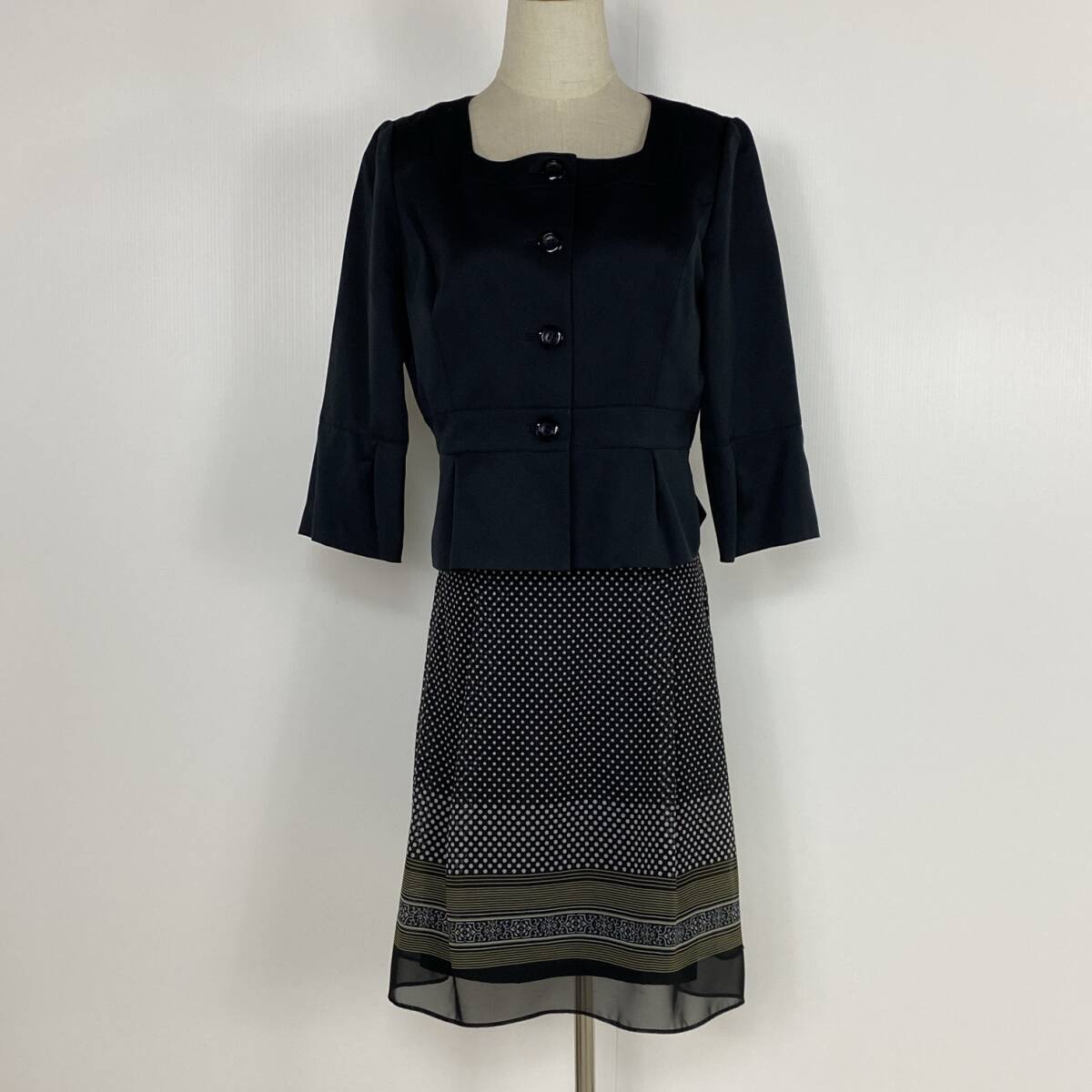 YZ1156 美品 ★セットアップ★ JOYBELLA ジョイベラ レディース フォール上下セット ジャケット スカート 11号 入学式 卒業式 入園式 USED拍卖