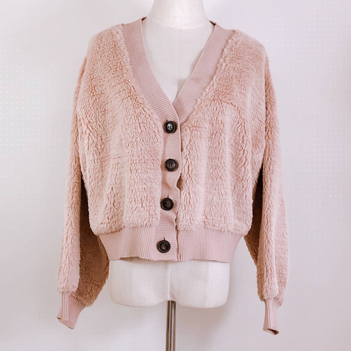 YZ0383 w closet ダブルクローゼット レディース アウター トップス カーディガン 長袖 F フリーサイズ ロマンティックウィンターコーデ拍卖