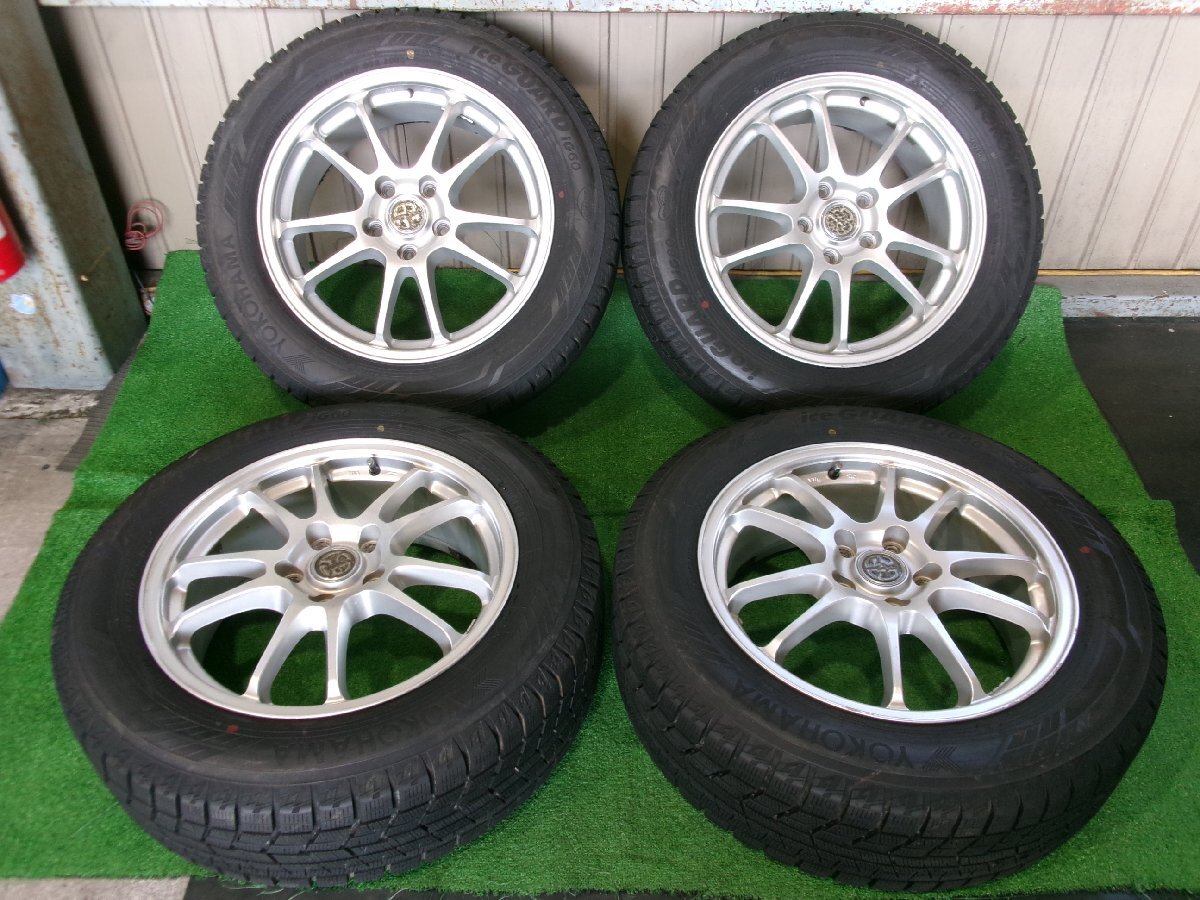ブリヂストン エコフォルム 17インチホイール 17X7J+53 5H PCD114.3 ヨコハマ アイスガード 215/60R17 2019年 Y6.1130拍卖