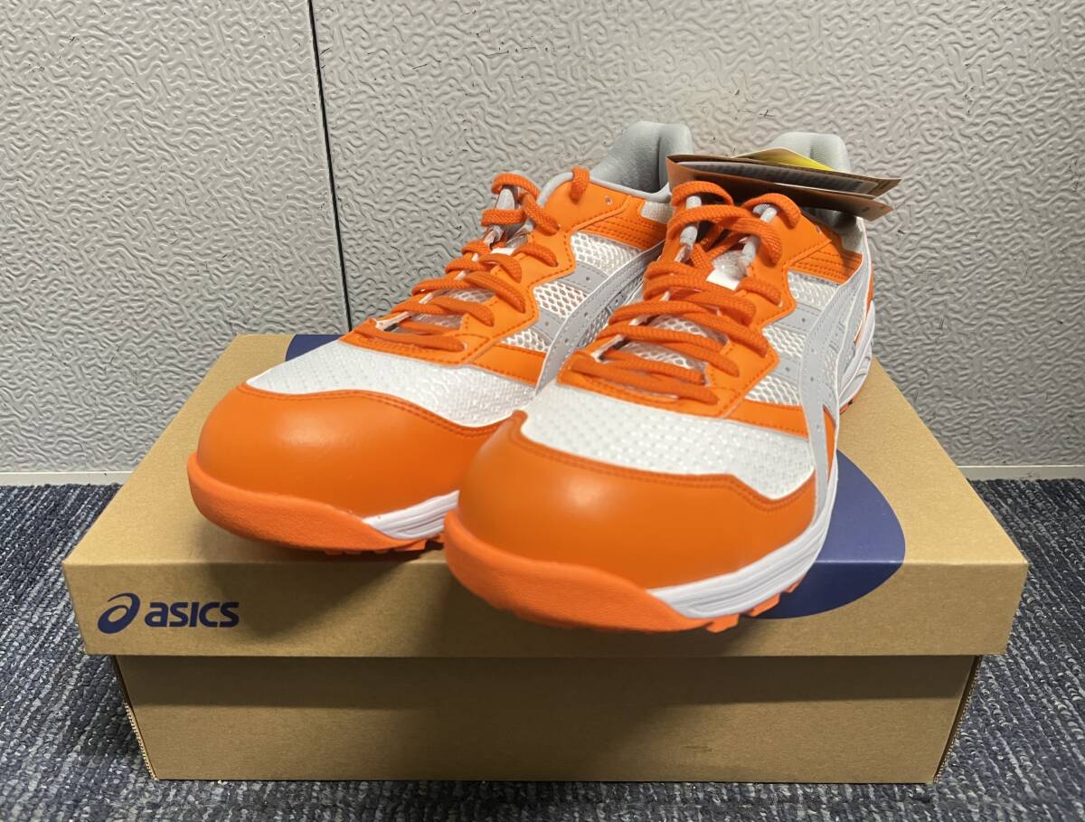 【新品未使用品】ASICS アシックス ウィンジョブ CP210 26.5cm 安全靴 1273A006.602 2E相当 ハバネロ×ピエドモントグレー 5144拍卖