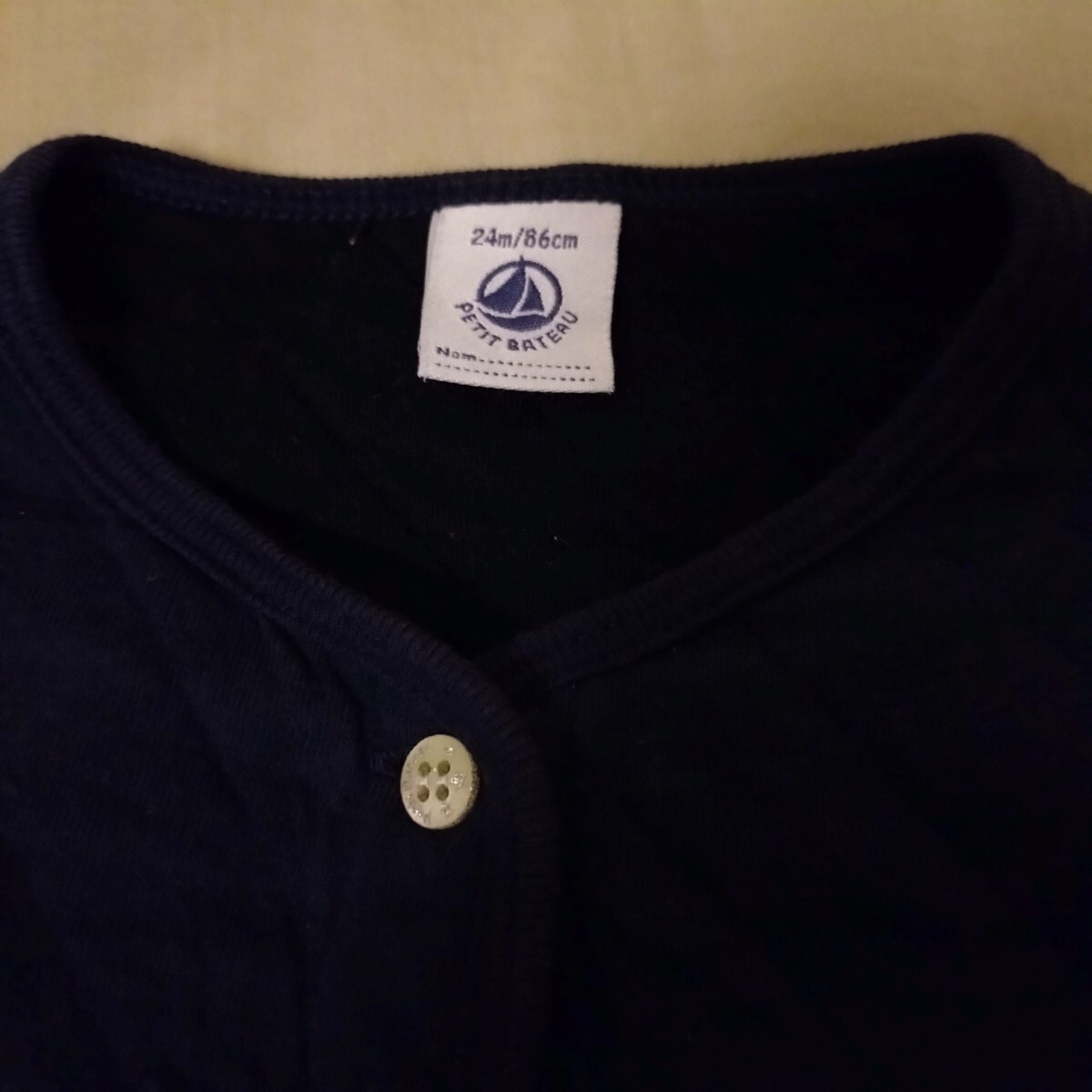 プチバトー ネイビー カーディガン 24m/86cm 80 90 紺 女の子 男の子拍卖