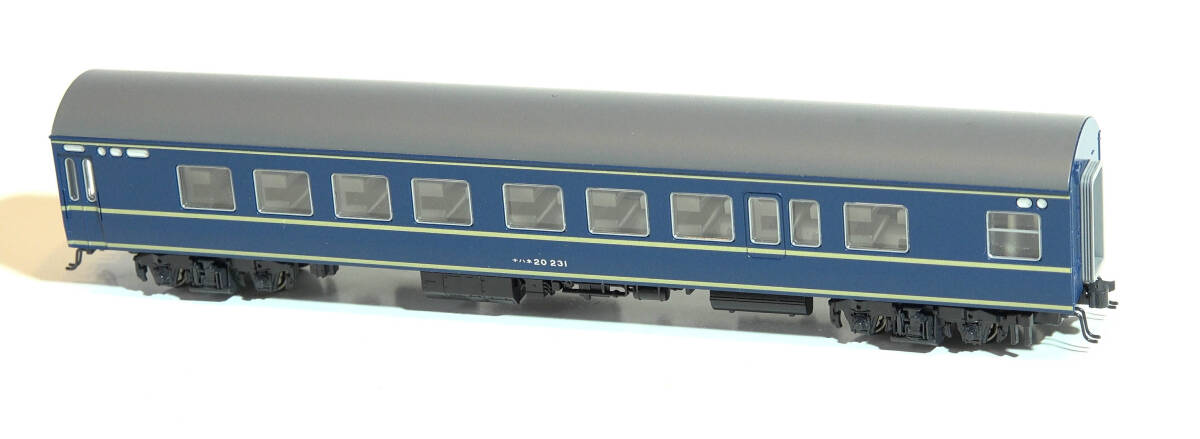 【G4JJ07】KATO「ナハネ20 231(車端部床下機器付)」ケースなし 20系寝台客車 ブルートレイン 中古Nゲージ ジャンク カトー拍卖