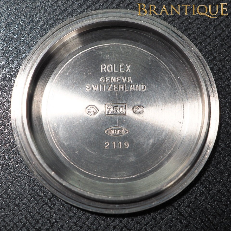 【純正裏蓋パーツ】 ROLEX ロレックス デイトナ 116519 K18WG 2119 750 ホールマークあり 15.5g 「00000」拍卖