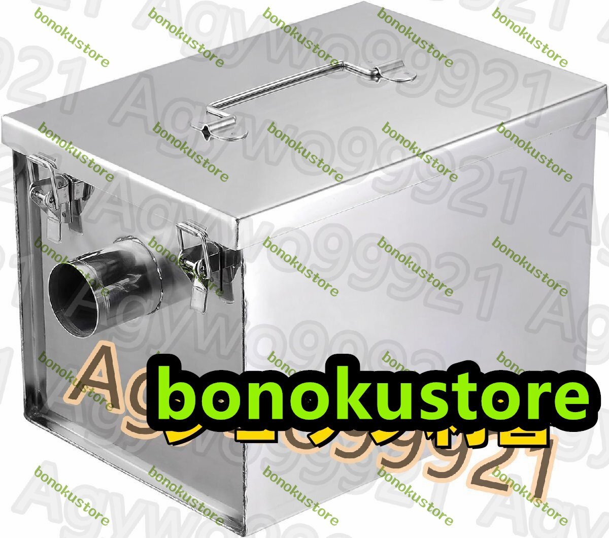 グリストラップ、商業廃水のグリス トラップ 8ポンド 商業用グリストラップ ステンレススチール インターセプター 40x25x25CM拍卖