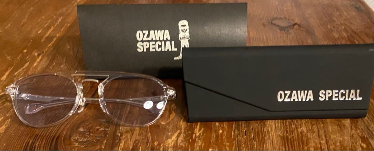 OZAWA SPECIAL 999.9 サングラス メガネ 度なし クリアカラー オザワスペシャル フォーナインズ 限定 クリアカラー拍卖
