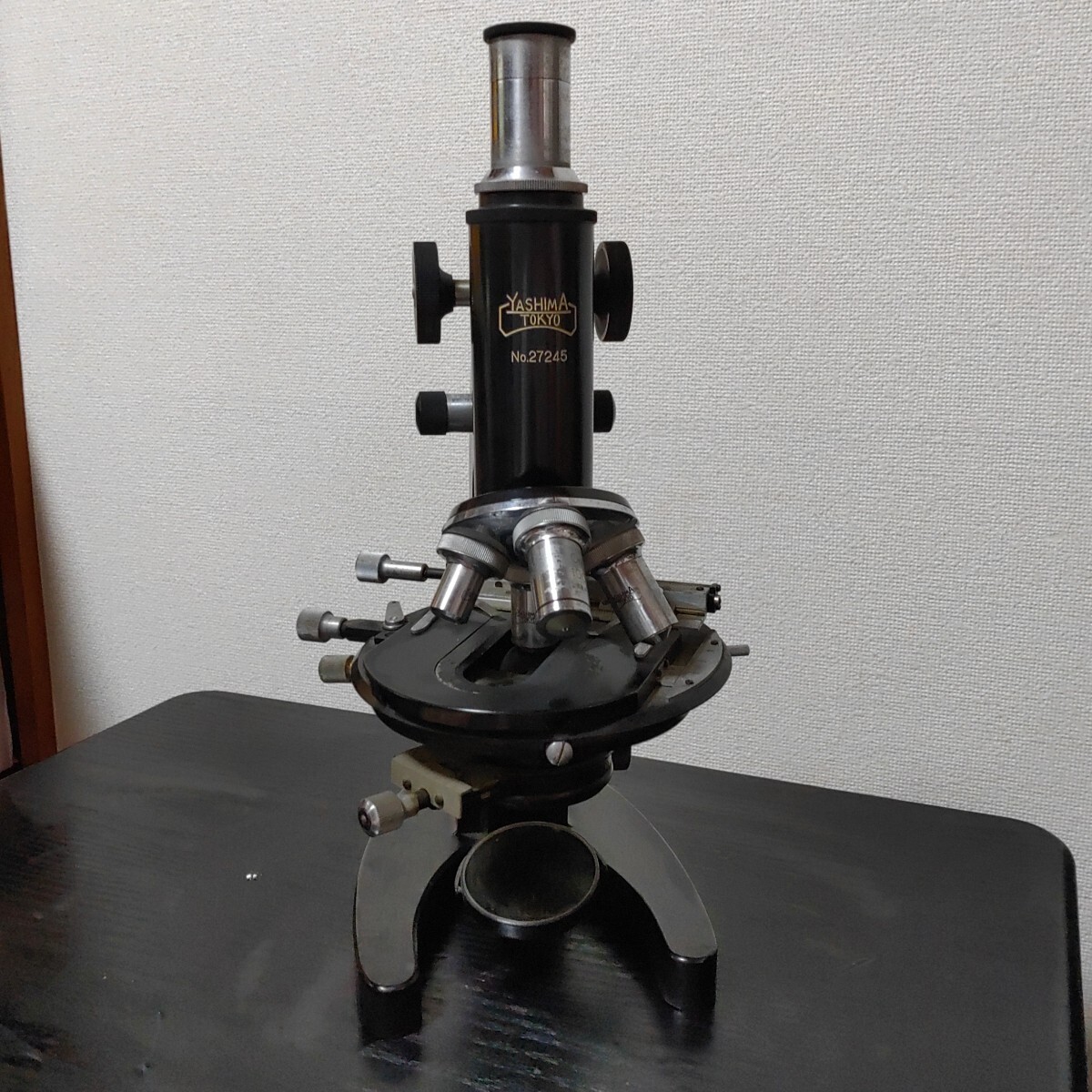 YASHIMA ヤシマ 顕微鏡 OLYMPUS スケール 型式不明 歯科 デンタル 理科 実験 研究 インテリア 1114-E1-TA2拍卖