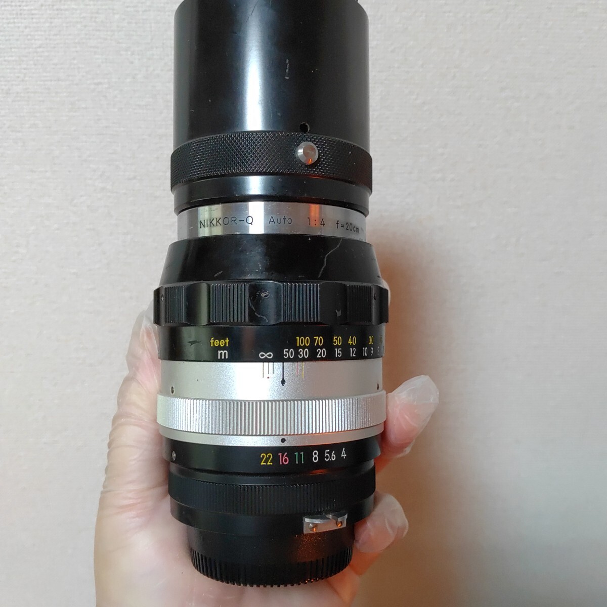 NIKON NIKKOR-Q Auto 1:4 20cm ニコン レンズ 1120-D1-TA5拍卖