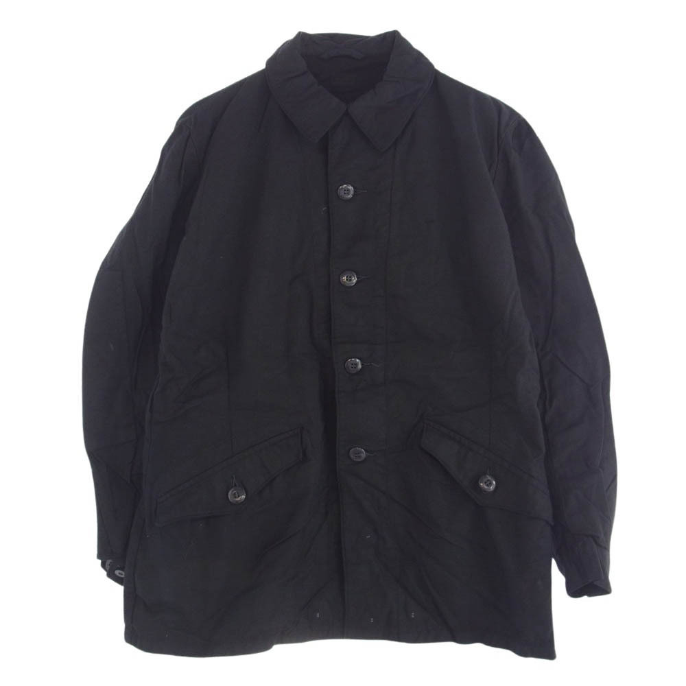 ミリタリー military スウェーデン軍 M59 C 150 フィールドジャケット CIVILFORSVARETパッチ 黒染め ロンパース付き ブラック系【中古】拍卖