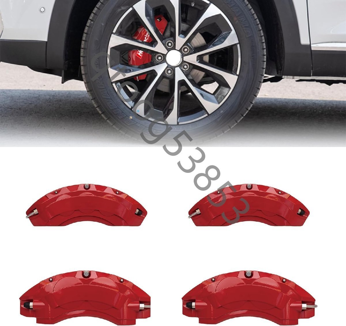 キャリパーカバー トヨタ カムリ 10代目70系 に適用 アルミ製 ブレーキキャリパーカバー フロント&リア 4点セット オーダーメイド 車種専用拍卖