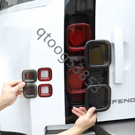 ランドローバー ディフェンダー 110 2020-2024年 テール ライト カバー 6個1セット 外装 ガード リア フード アクセサリー カスタム 装飾拍卖