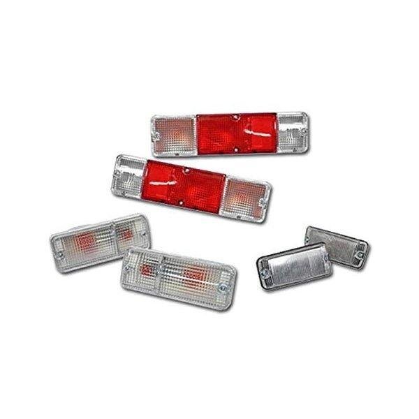 S0002 ジムニー 純正バンパー用 赤白 テール & クリア ウィンカー マーカー 3点セット JA11、JA12、JA22、JA71、S WP001+WP002LR+WP054LR拍卖