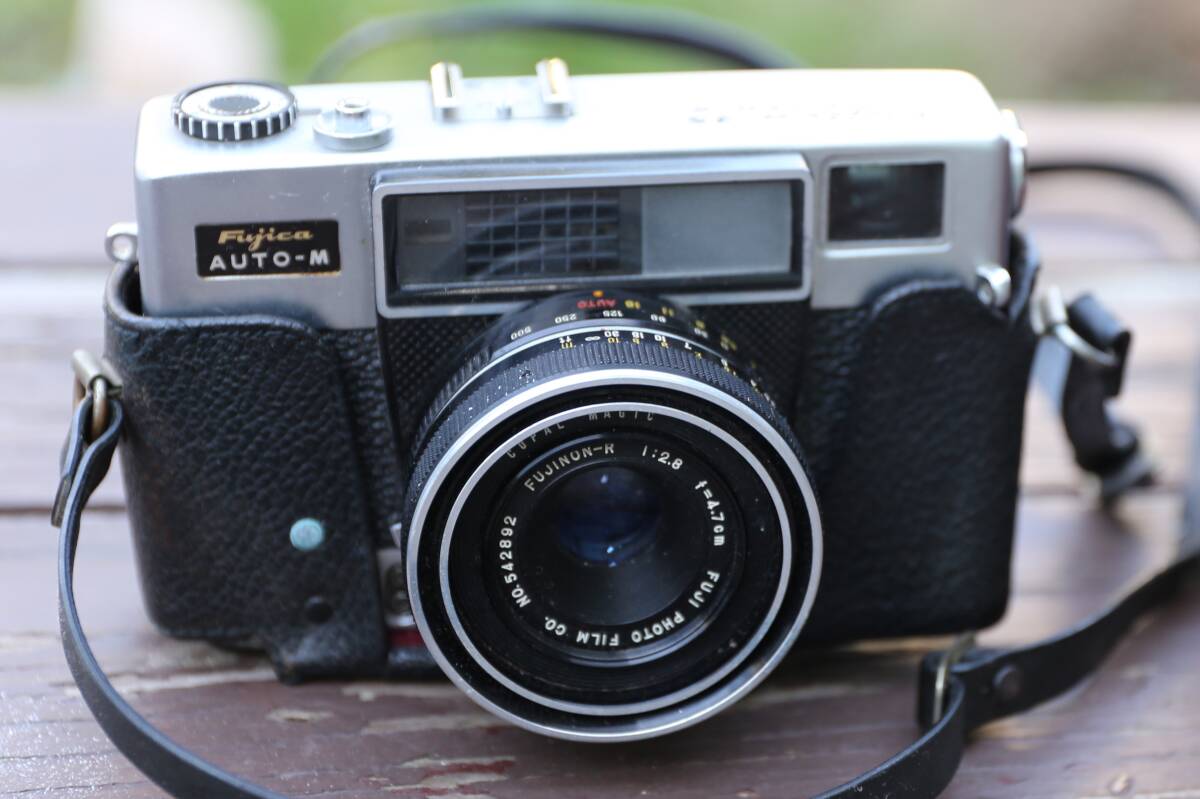 Fujica 35 AUTO-M フィルムカメラ FUJINON-R 1:2.8 f=4.7 フジカ カバー付 昭和 レトロ 拍卖