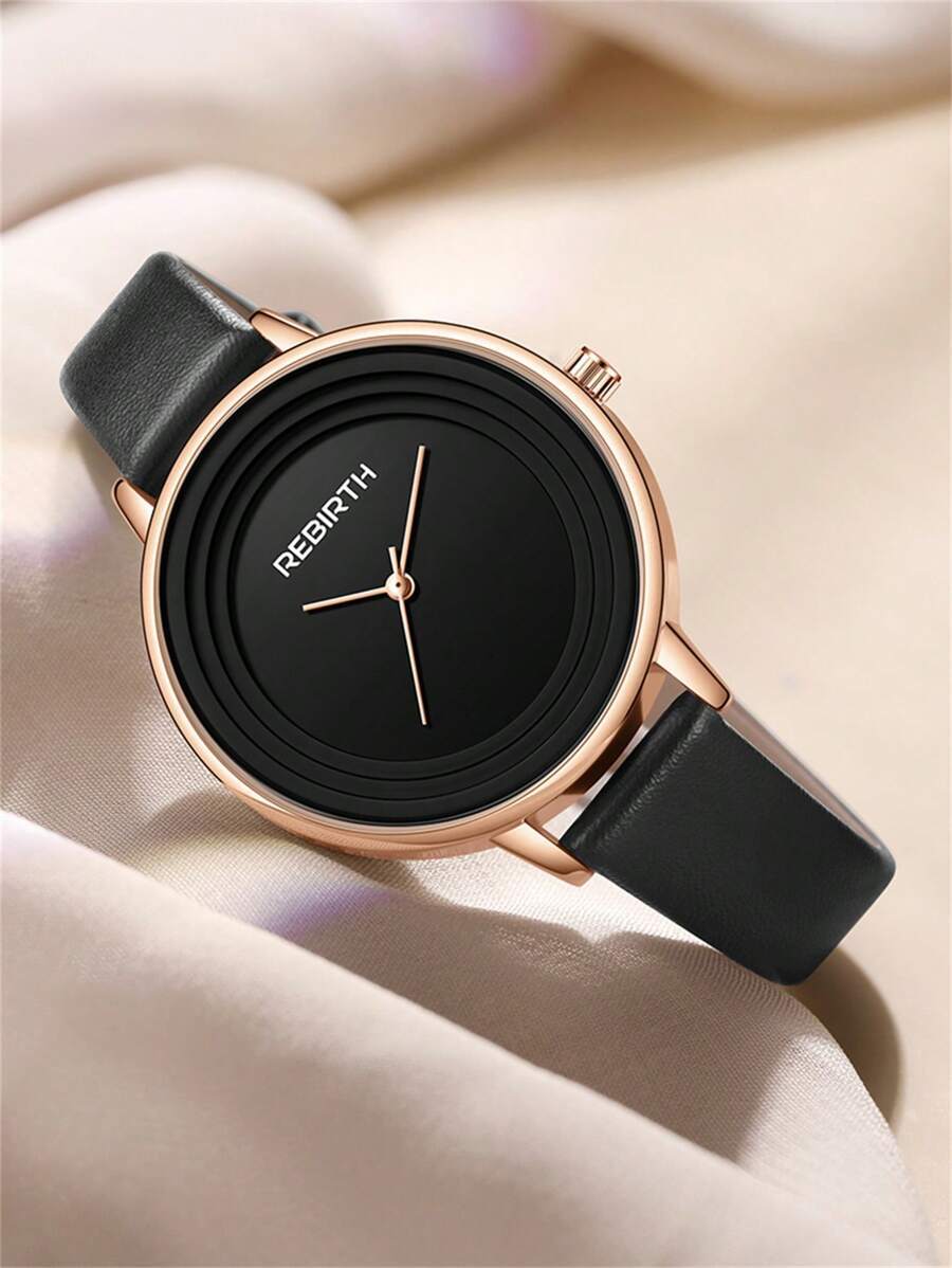 腕時計 レディース クォーツ 1個 レディース ビンテージ ラウンドダイヤル クォーツ腕時計、ミニマルデザイン拍卖