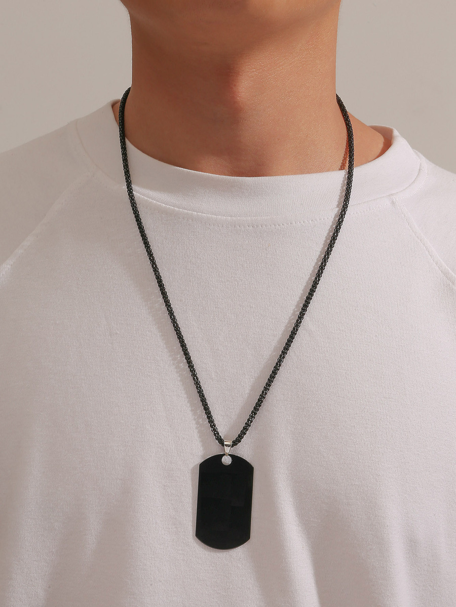 ジュエリー メンズ ネックレス ファッショナブルで人気のある 1個 男性幾何学ペンダントネックレス、ジュエリーギフトやスタイリッシ拍卖