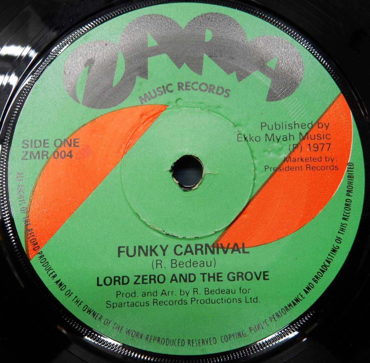 EP) LORD ZERO AND THE GROVE FUNKY CARNIVAL拍卖