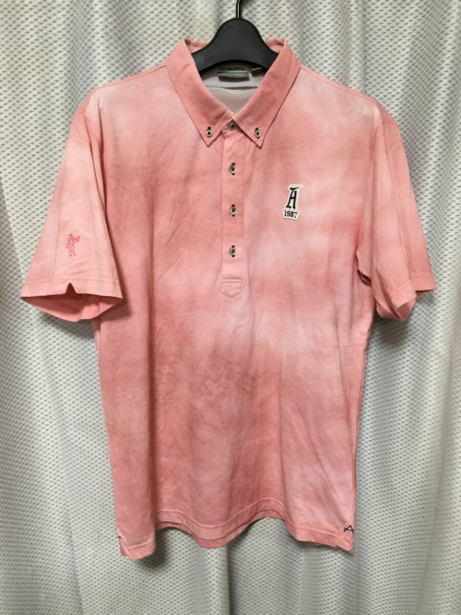 お買い得33N/O♪♪アシュワース ゴルフ 半袖ポロシャツ Used 拍卖
