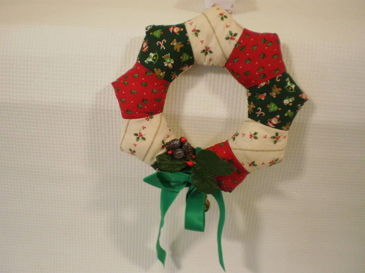 【中古・クリスマス手作り小物】 インテリア リース(綿入り) 保管品(送料込み) 拍卖
