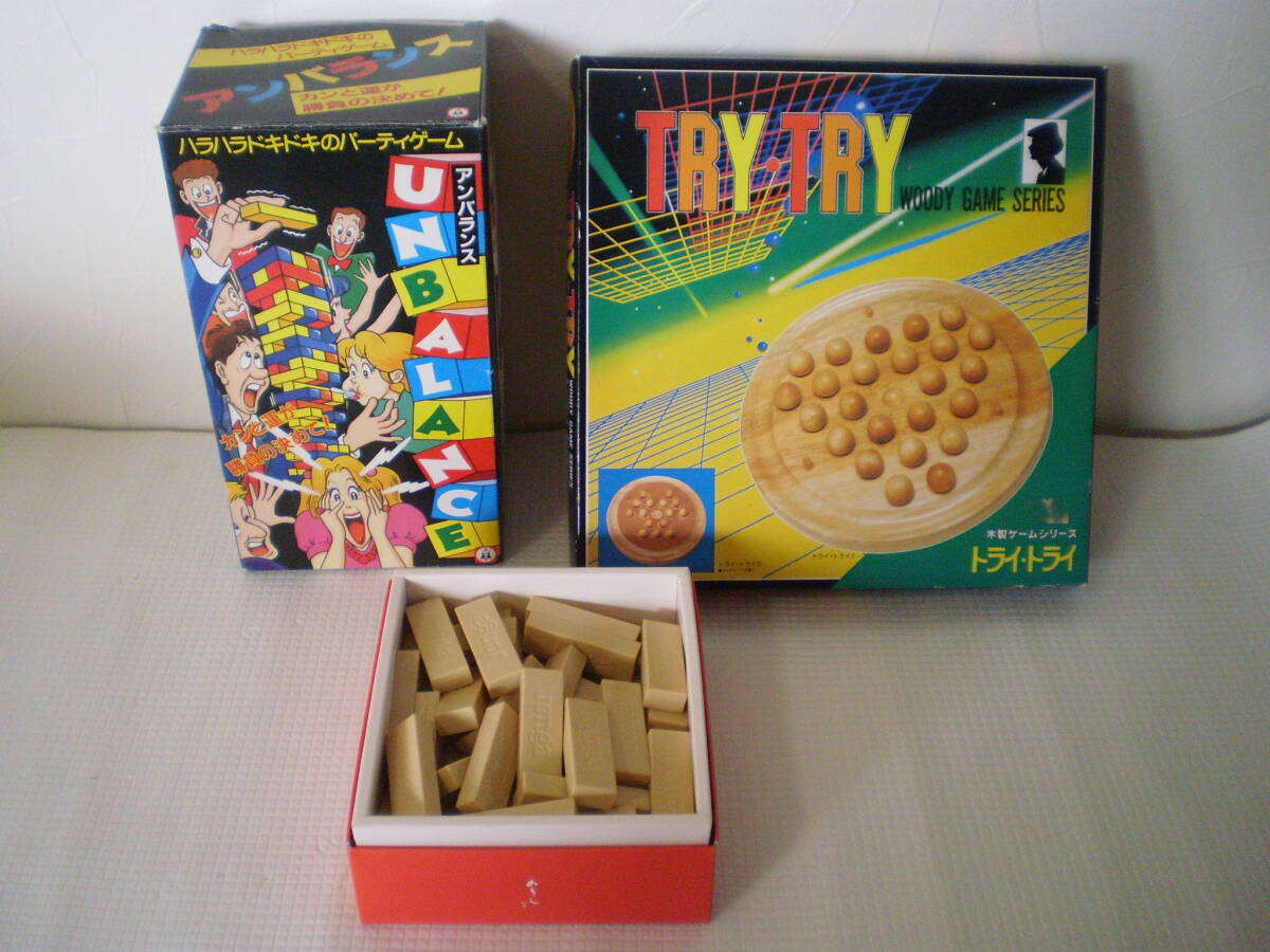 【中古・ゲームまとめて3点】 ツクダ/アンバランス ・ ハナヤマ/トライ・トライ ・ ジェンガ(JENGA) 送料込み拍卖