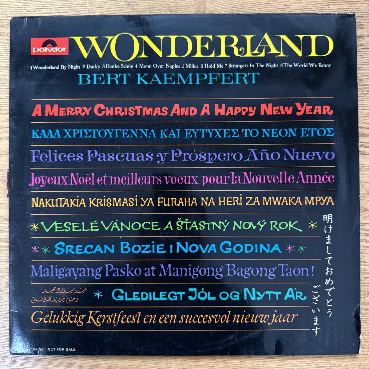 Bert Kaempfert Wonderland 104 692 B1127-019拍卖