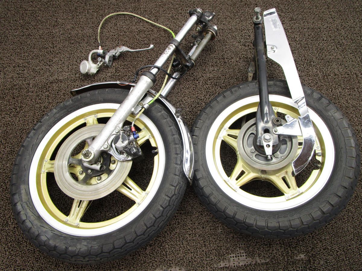 CM250T ホイール前後セット ASSY ☆U131 フォーク リアサス! キャリパー ディスク MC04 ホンダ キャブ車 検) バブ ホーク CM CB拍卖