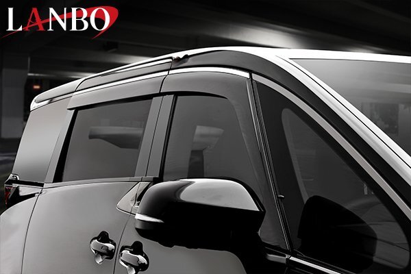 【M's】 トヨタ 40 アルファード LANBO スタイリッシュサイドバイザー クロームメッキモール 1台分 LDS33-SV ランボ 社外品 パーツ拍卖