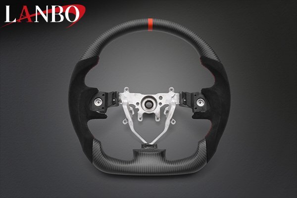 【M's】 スバル レガシィ B4 BL# LANBO プレミアムスポーツ ステアリング マッドカーボン×アルカンターラ CB018A ランボ ハンドル拍卖