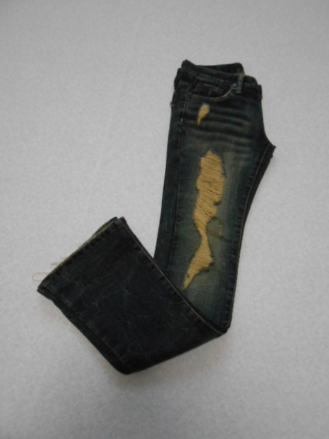 ★即決 送料無料 未使用 韓国 ファッション ダメージジーンズ クラッシュ パンツ デニム ジーンズ Gパン レディース 24 ギャル拍卖