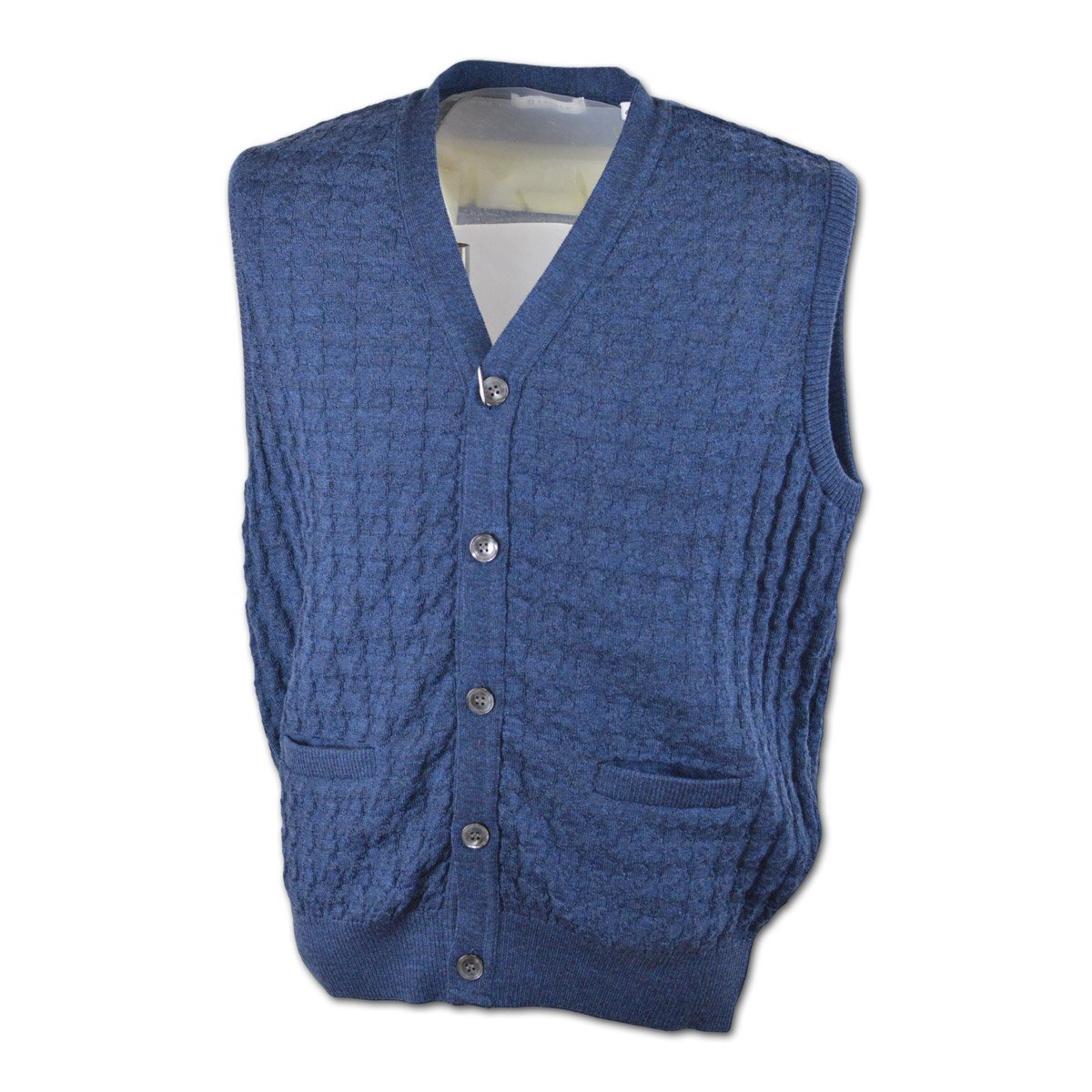 3割引【アンジェロ】メンズ ニットベスト L(48) 紺 35-7501-04-45 ANGELO カジュアル ゴルフ 秋冬用 高級 おしゃれ かっこいい @拍卖