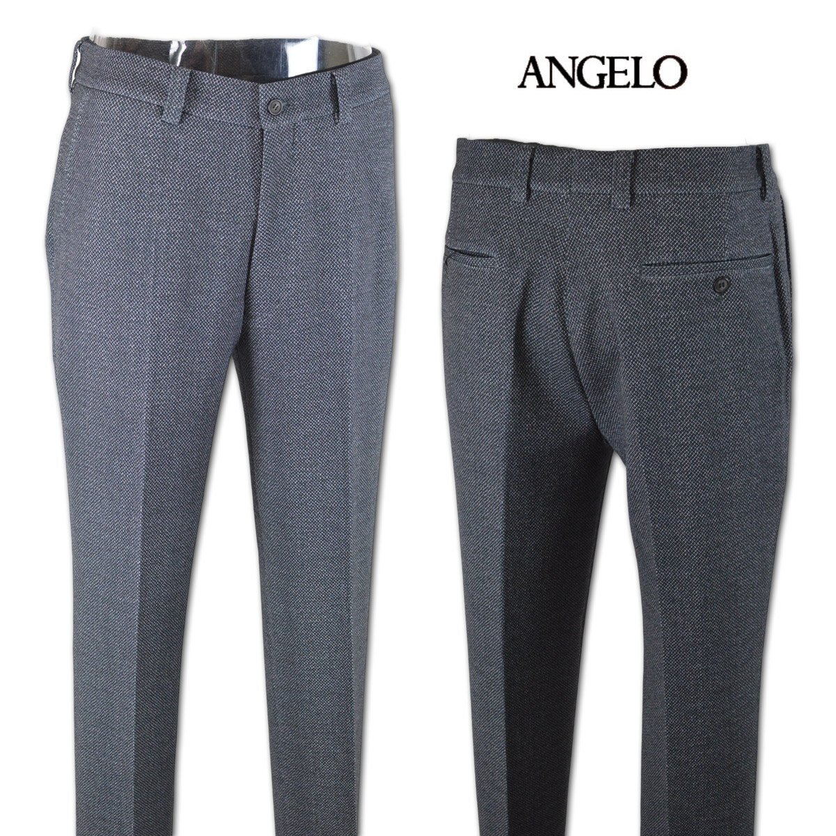 3割引【ANGELO アンジェロ】メンズ パンツ 85cm グレー 35-5003-04-37 カジュアル ゴルフ 秋冬用 おしゃれ かっこいい スラックス @拍卖
