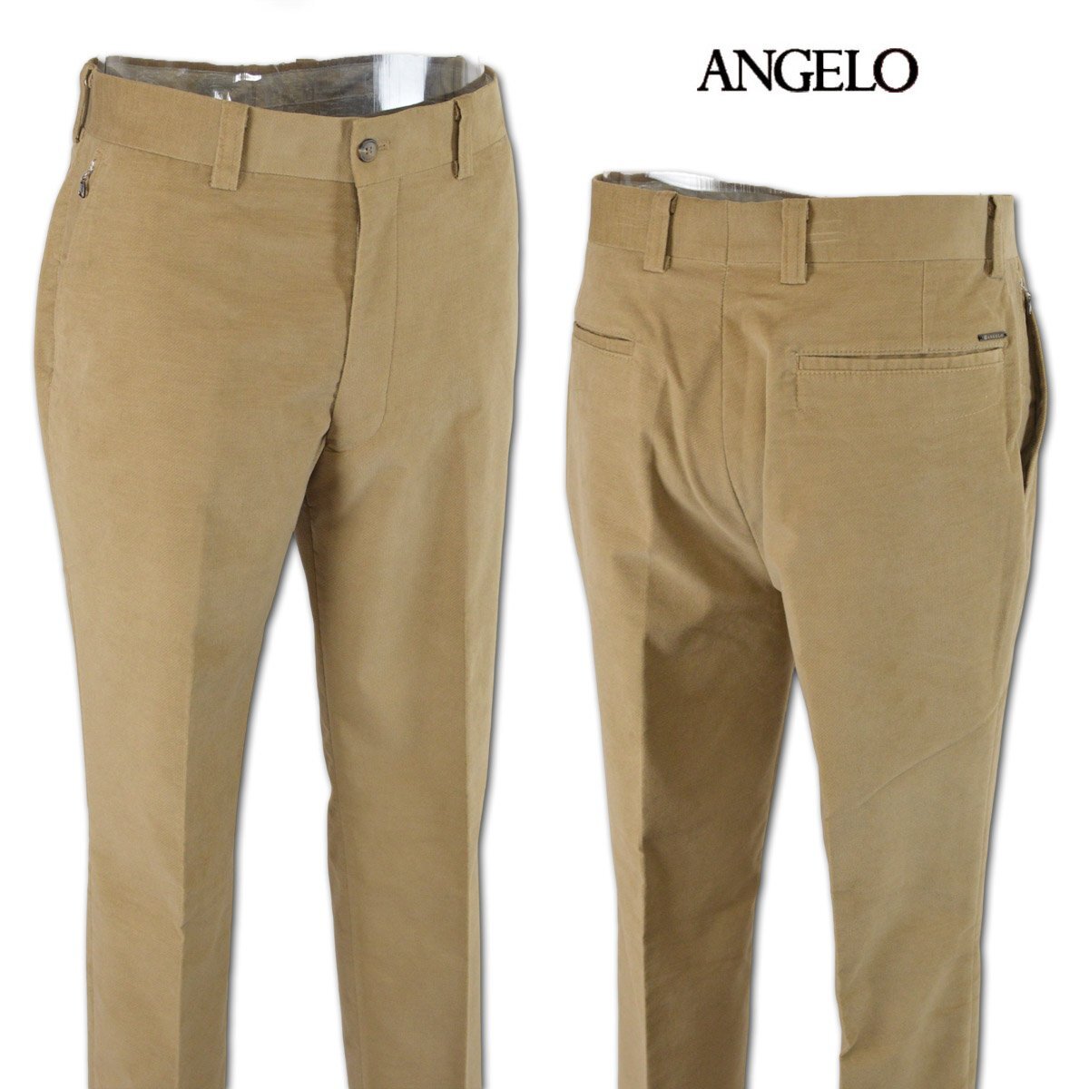 3割引【ANGELO アンジェロ】メンズ パンツ 82cm ベージュ 35-5004-04-21 カジュアル ゴルフ 秋冬用 おしゃれ かっこいい @拍卖