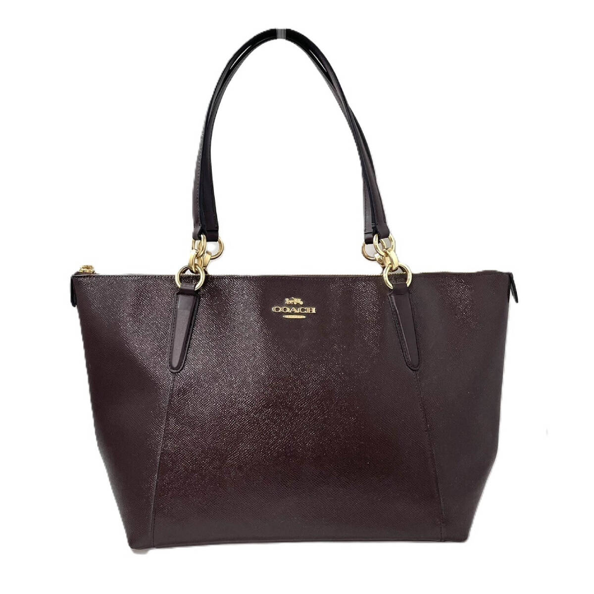 COACH コーチ トートバック エンジ色拍卖