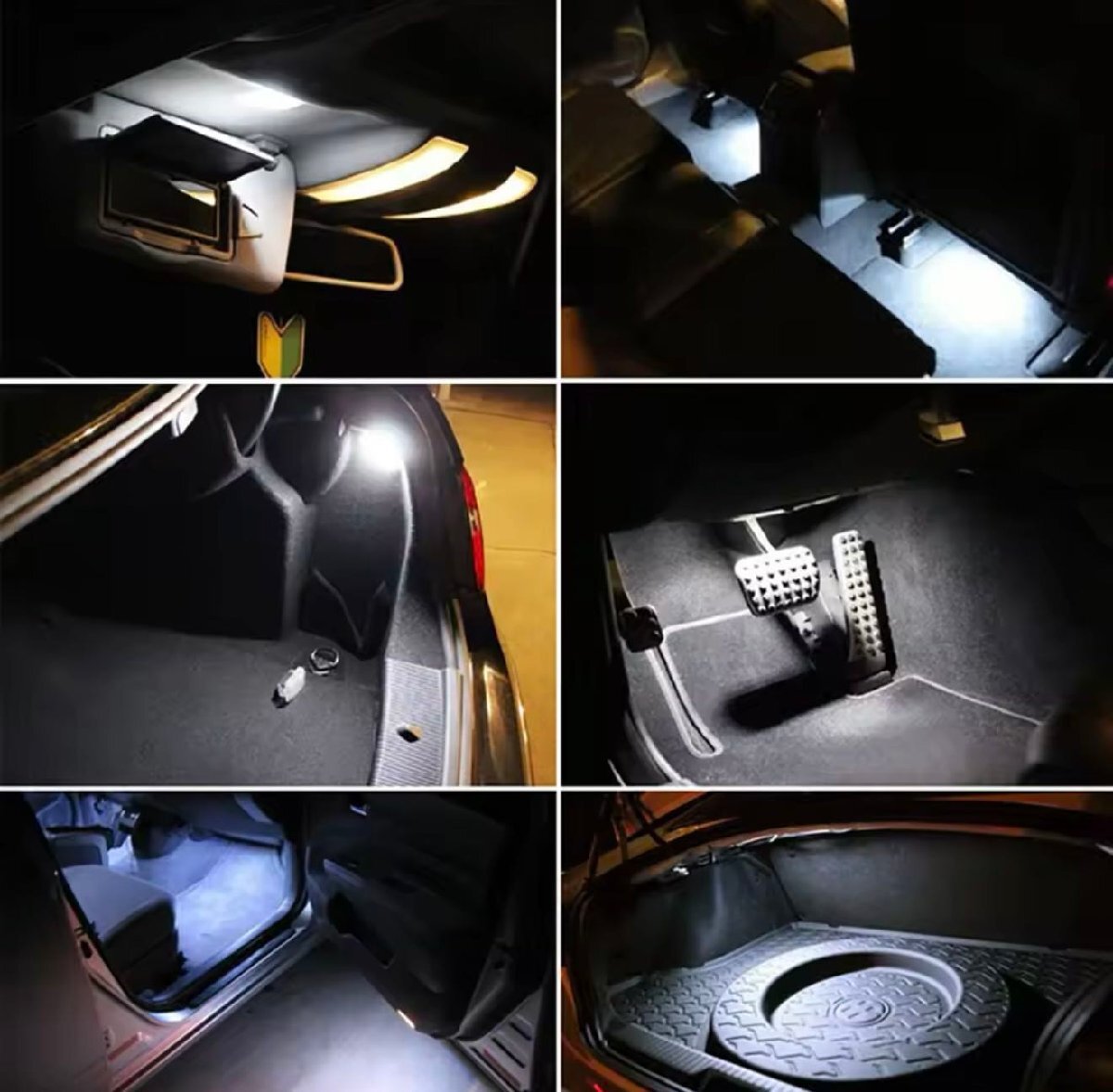 激白光 ! 交換式 ! LED ラゲッジランプ フット バニティランプ ルームランプ ベンツ W117 C117 CLA180 CLA250 CLA45 CLAクラス クーペ拍卖