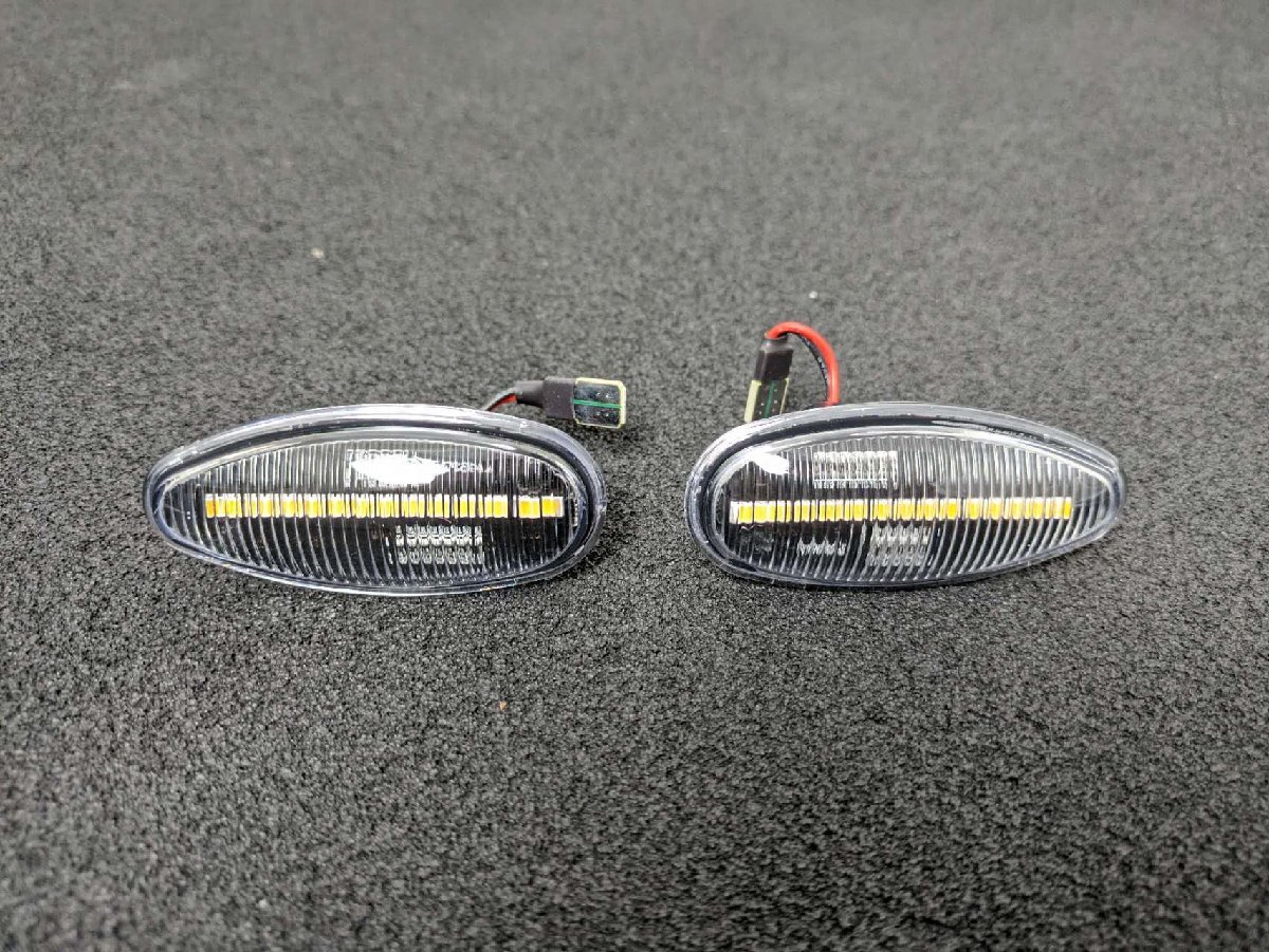 流星ウインカー♪ シーケンシャルウインカー♪ LED サイドマーカー 三菱 アイ i HA1W S M G L LX T クリア拍卖