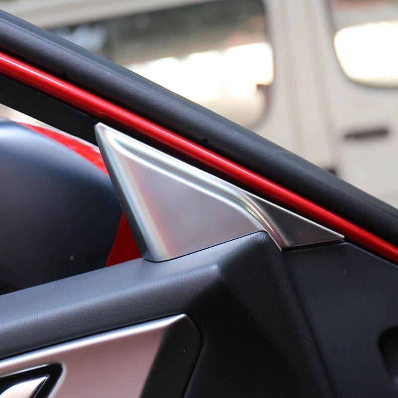 高品格♪ サテンシルバー インナー Aピラー パネル カバー マツダ CX-8 KG2P KG5P XD 25S 25T Lパッケージ エクスクルーシブ拍卖