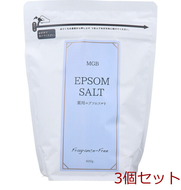 MGB 薬用エプソムソルト 無香料 600g 3個セット拍卖