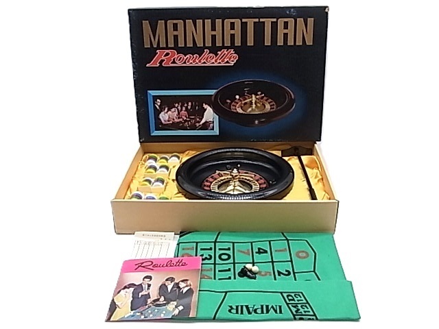 e12619 マンハッタン ルーレット テーブルカジノ ボードゲーム 昭和レトロ 未使用保管品拍卖