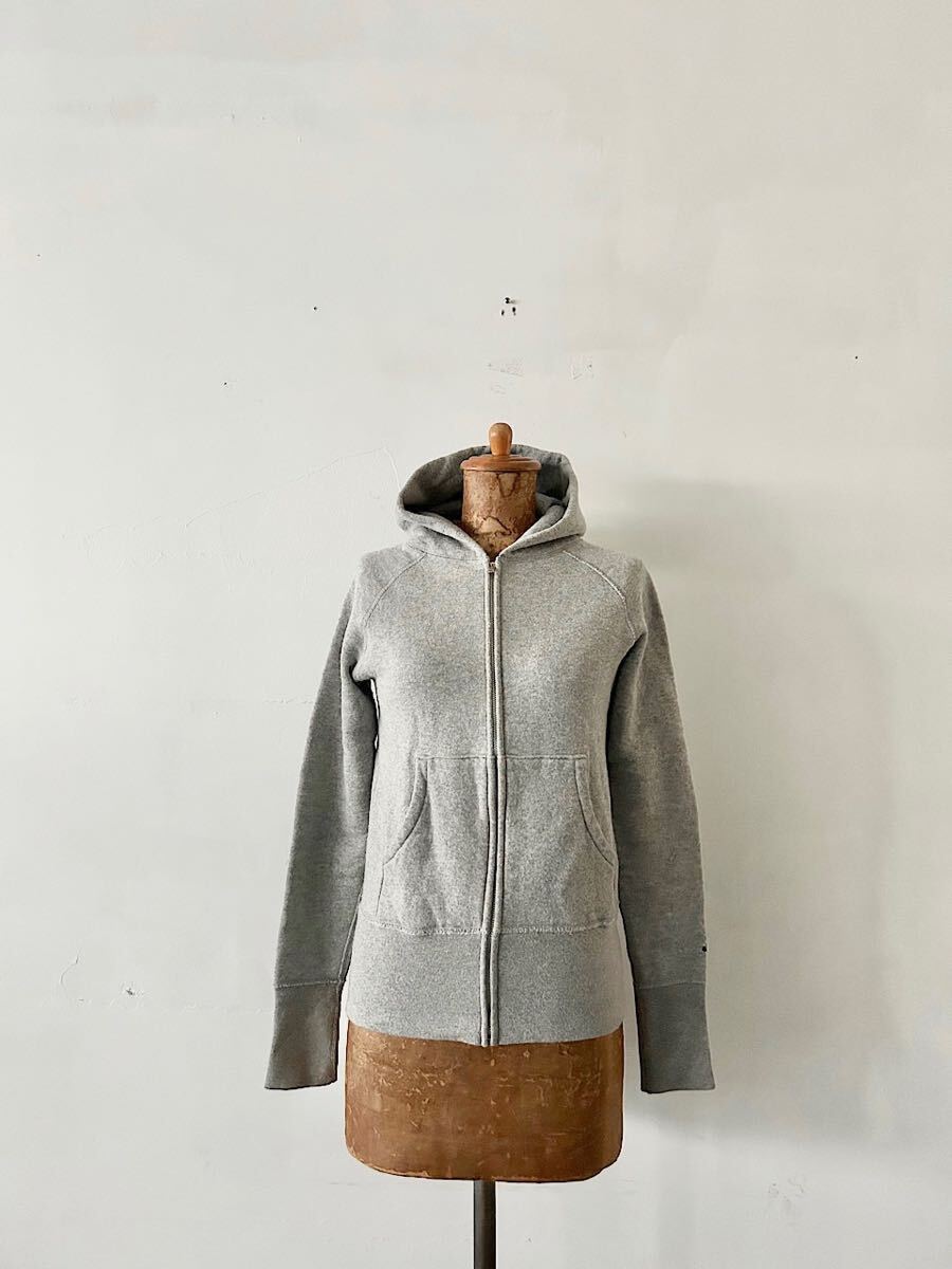 DRESSTERIOR  吊裏毛ジップアップスウェットパーカー グレー拍卖