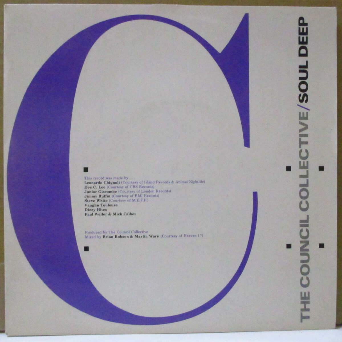 COUNCIL COLLECTIVE, THE (Style Council, The)-Soul Deep (UK オリジナル 7インチ+光沢固紙ジャケ)拍卖