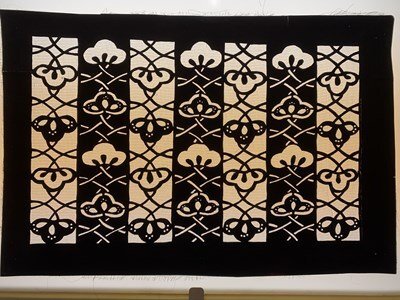 c〓8* 型紙 1枚 松 染色 染型紙 型染紙 約40㎝×26.5㎝ 図案 デザイン 切り絵 ハンドメイド / Q1上-20拍卖