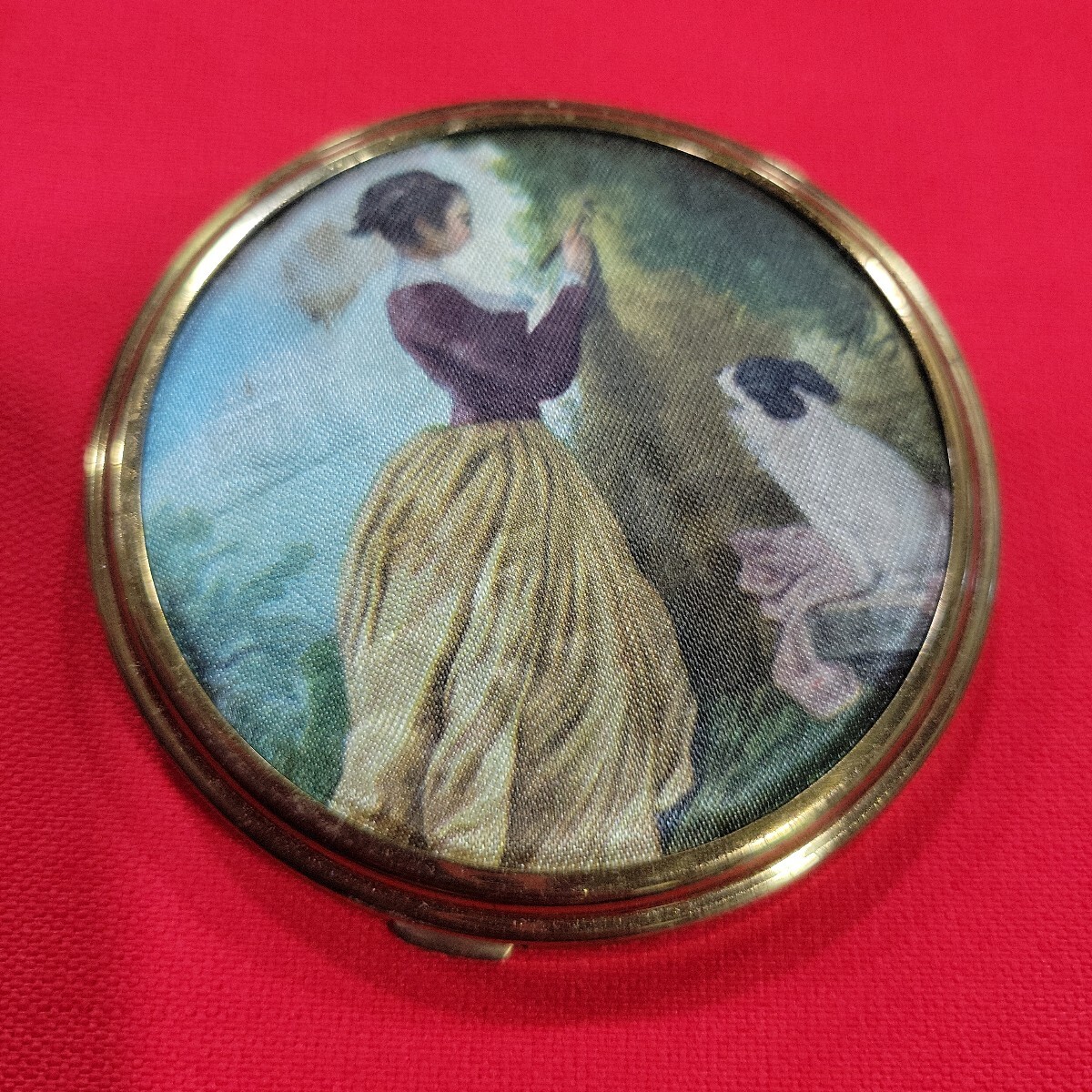 №7682 USED アンティーク雑貨 ミラー付きケース イタリア製 拍卖