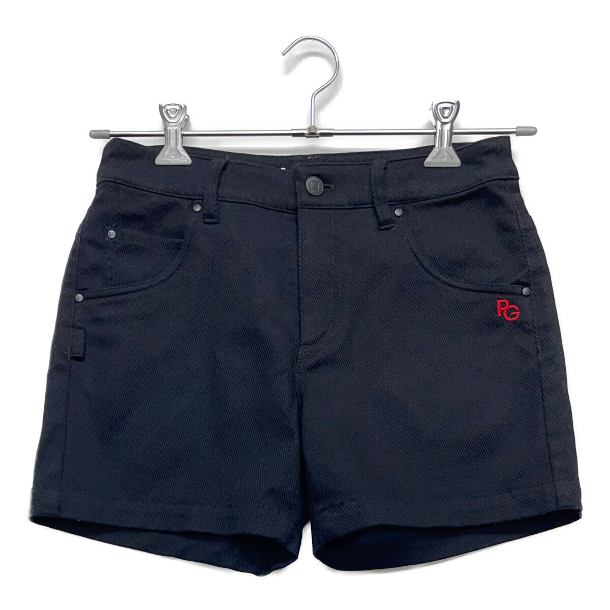 coco 中古【SALE】 パーリーゲイツ PEARLY GATES レディース ショートパンツ 0(S) 黒 ブラック シンプル レターパックプラス発送可 90565拍卖