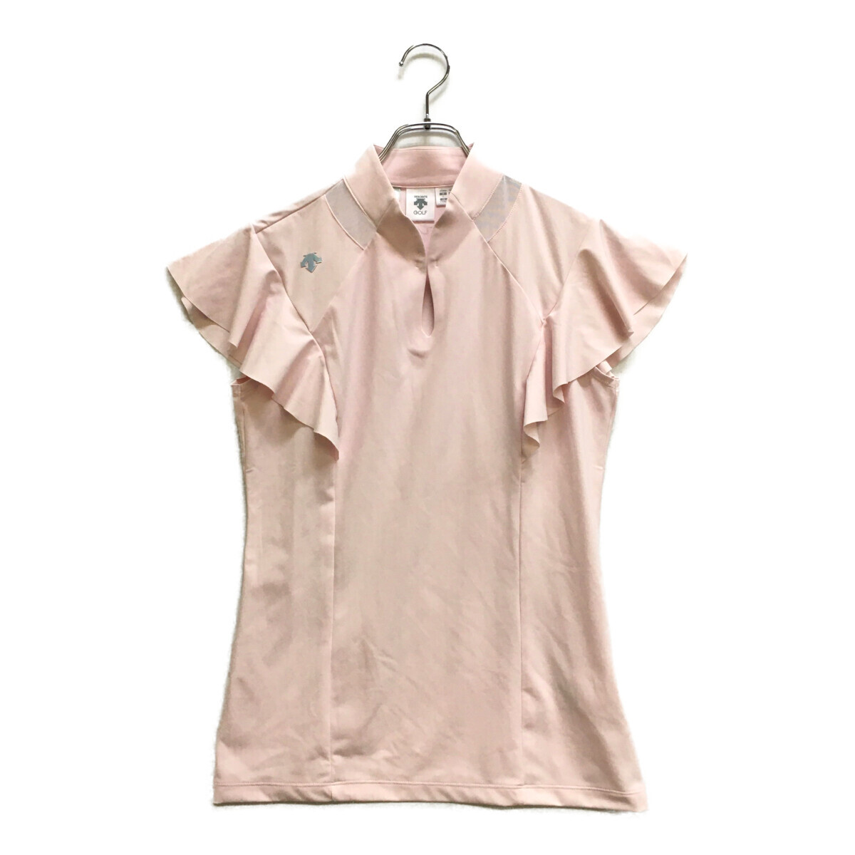 coco 中古【SALE】 デサントゴルフ DESCENTE GOLF レディース 半袖シャツ L ピンク ラッフルスリーブ レターパックプラス発送可 91545拍卖